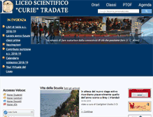 Tablet Screenshot of liceocurie.it